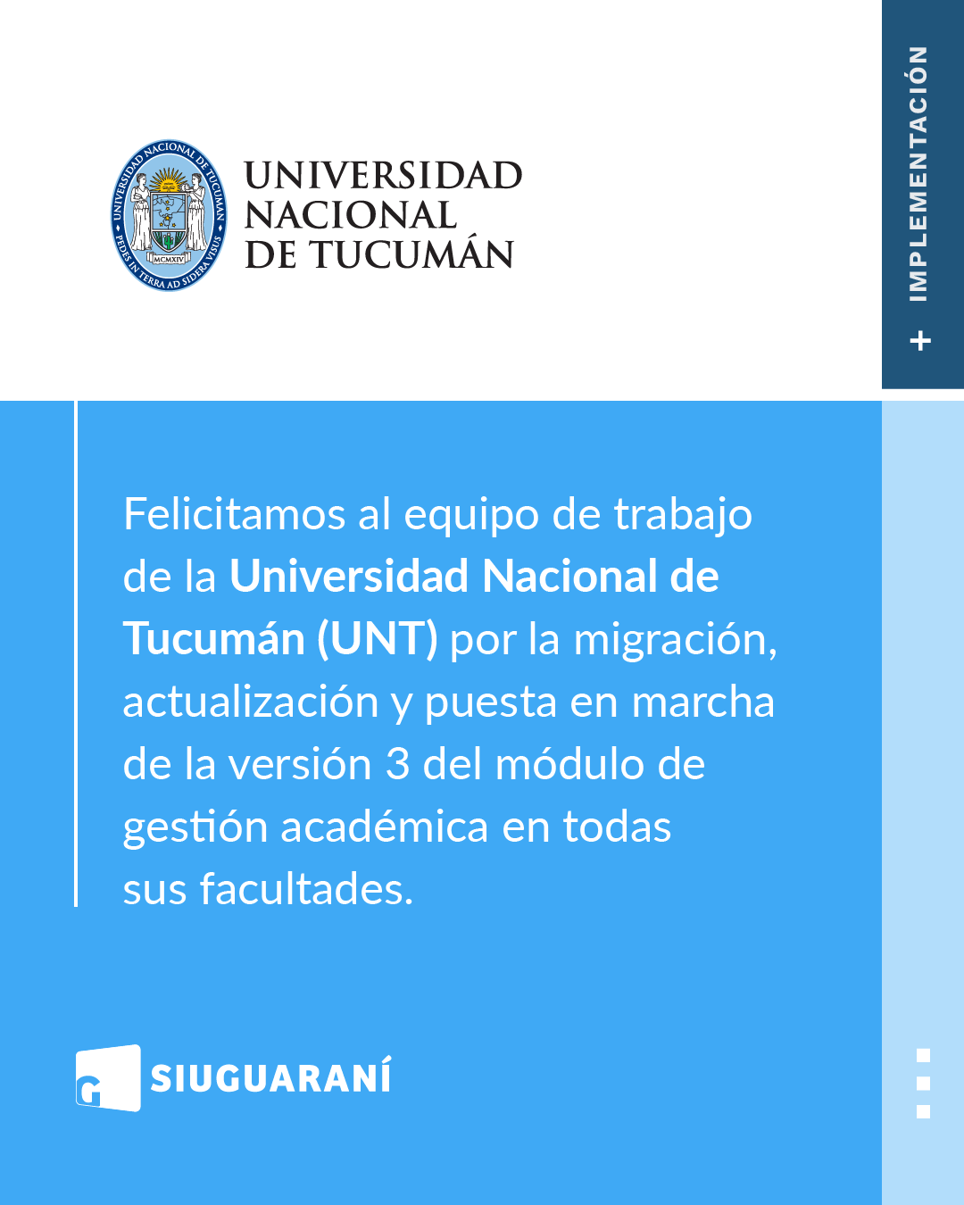 felicitaciones G3 UNT feed